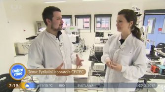 Petr Dvorak explains what we do at CEITEC Nano infrastructure in the Czech TV Morning Show