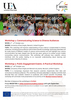 Communicating Science to Diverse Audiences and Public Engagement Events: A Practical Workshop