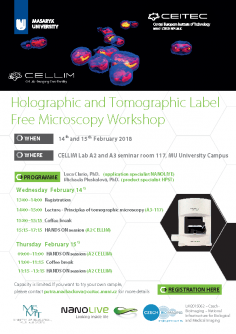 Holographic and Tomographic Label Free Microscopy Workshop