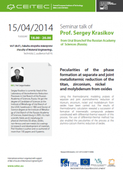 Seminar talk of prof. Sergey Krasikov