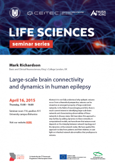 Life Sciences Seminar Series: Large-scale brain connectivity and dynamics in human epilepsy