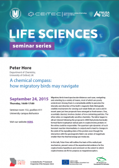 Life Sciences Seminar Series: A chemical compass: how migratory birds may navigate