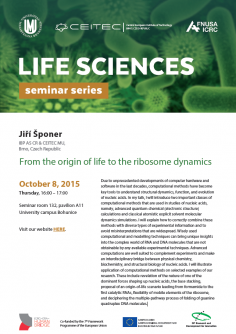 Life Sciences Seminar Series - Jiří Šponer