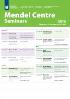 Mendel Centre Seminar