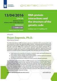 RNA-protein interactions and the structure of the genetic code