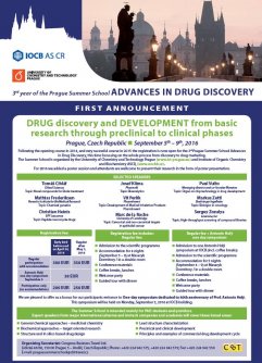 Prague Summer School: ADVANCES IN DRUG DISCOVERY